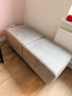 Grijze hocker / bijzettafel met opbergruimte, Ophalen, Gebruikt, 125 cm of meer, 75 tot 100 cm