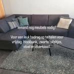 Hoekbank, tafeltjes, stoel en vloerkleed, Huis en Inrichting, Ophalen, Gebruikt, Metaal, Modern