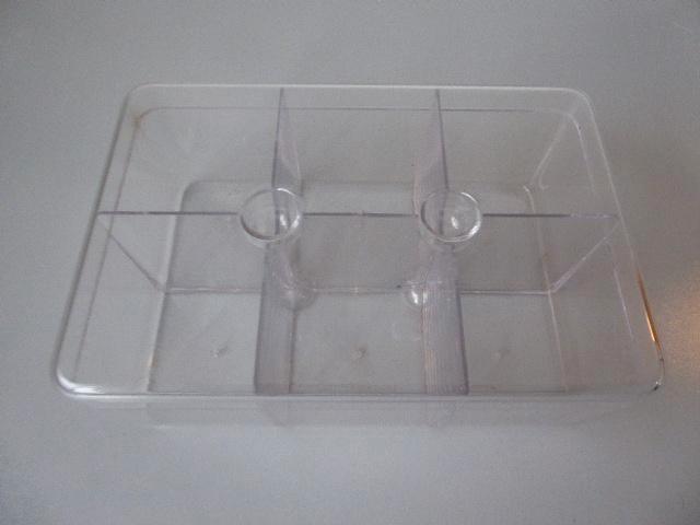 Theedoos transparant rechthoekig, Huis en Inrichting, Keuken | Keukenbenodigdheden, Zo goed als nieuw, Ophalen of Verzenden