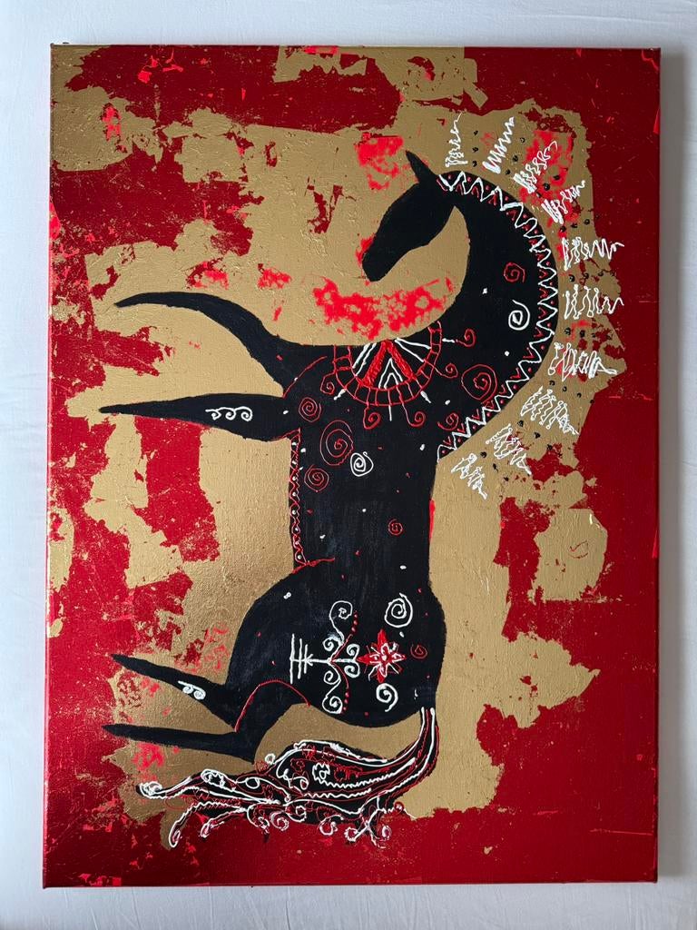 Te koop: schilderij “Northern Talisman”, Antiek en Kunst, Ophalen