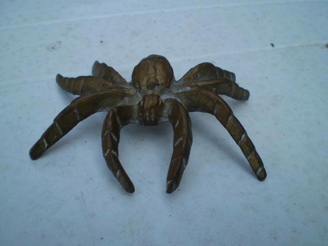 Geelkoperen spin van vroeger., Antiek en Kunst, Antiek | Koper en Brons, Koper, Ophalen of Verzenden