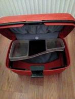 Case en koffer ( set ), Sieraden, Tassen en Uiterlijk, Beautycases, Ophalen, Gebruikt, Oranje, Met slot