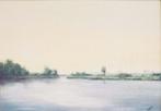 Schilderij van het Veerse meer de aanleg steiger., Ophalen of Verzenden