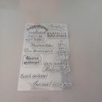 Clear stamps tekst, Ophalen, Zo goed als nieuw, Clearstamp