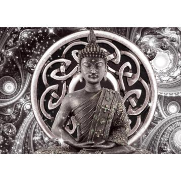 121 Buddha Grijs Vlies Fotobehang in 3 maten 350x250cm Nieuw beschikbaar voor biedingen