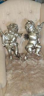 2 Grote Polyester kerst Engelenbeelden - 60cm, Ophalen, Zo goed als nieuw