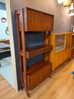 Vintage simpla lux wandmeubel wandkast teak ladekast, .., Vintage mid century design, Simpla-Lux, Zo goed als nieuw