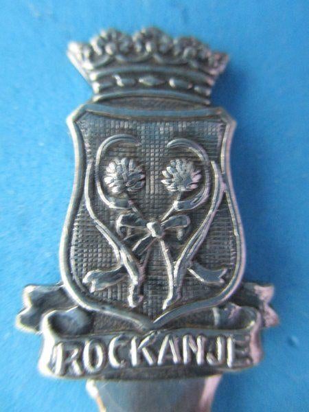 (A2235)  Gemeentewapen Rockanje, Ophalen of Verzenden, Gebruikt, Porselein, Bestek