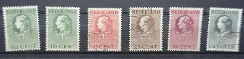 dienstzegels - D34 (2x) en D36 , D38 , D39 , D40  gestempeld, Postzegels en Munten, Postzegels | Nederland, Gestempeld, Na 1940