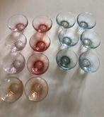 Vintage Bowlglaasjes/Dessertschaaltjes Pastel (14), Ophalen of Verzenden