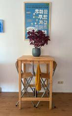 Bartafel met 3 barkrukken IKEA, Huis en Inrichting, Woonaccessoires | Zuilen en Pilaren, Ophalen, Zo goed als nieuw