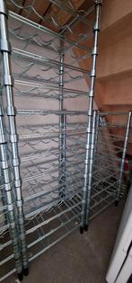 3 x Ikea Omar wijnrekken, Ophalen, Gebruikt, 25 flessen of meer, Metaal