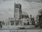 Boekje met 3 gravures zicht op Woudrichem Rademaker, 1750, Verzenden