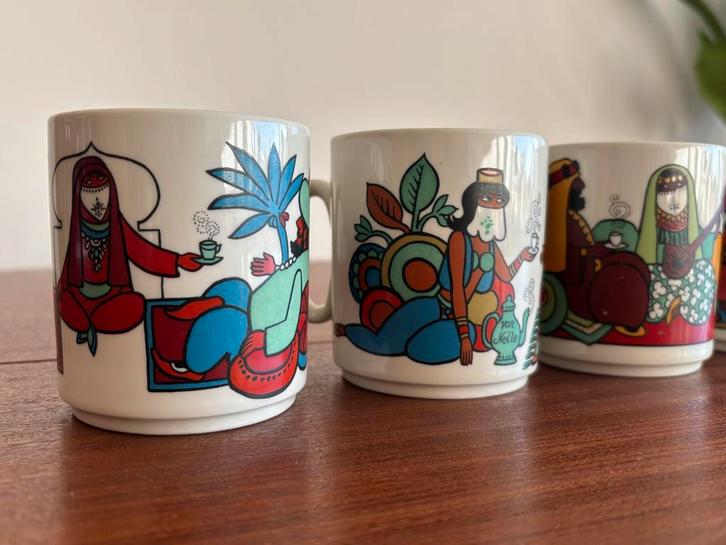 5 Villeroy & Boch 1001 Nacht Bekers, Huis en Inrichting, Keuken | Servies, Gebruikt, Kop(pen) en/of Schotel(s), Overige stijlen