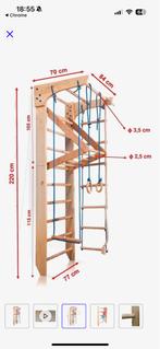 Klimrek Groei 220 + Optrekstang Massiefhout, Ophalen, Zo goed als nieuw, Klimtouw