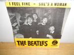 Beatles single "I Feel Fine/She's A Woman" [Nederland-1964], Cd's en Dvd's, Vinyl Singles, Pop, Gebruikt, 7 inch, Single