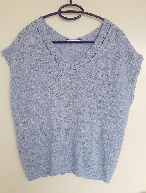 Top / trui zonder mouw maat L Miss Etam, Kleding | Dames, Tops, Zo goed als nieuw, Blauw, Zonder mouw, Ophalen of Verzenden