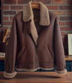 Vintage Lammyjas - pilotenjas - shearling M, Ophalen of Verzenden, Gedragen, Maat 48/50 (M), Bruin