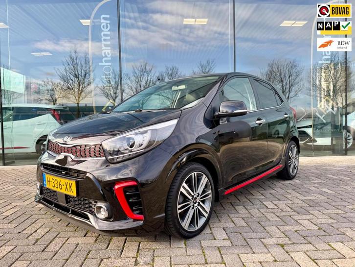 Kia Picanto 1.0 T-GDI GT-Line 100pk, NAP, CarPlay, Leder, Ke, Auto's, Kia, Bedrijf, Te koop, Picanto, ABS, Achteruitrijcamera