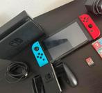 Nintendo switch, Spelcomputers en Games, Spelcomputers | Nintendo Switch, Met games, Ophalen of Verzenden, Zo goed als nieuw, Switch Original