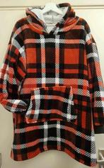 Plaid hoodie M oversized, Maat 38/40 (M), Verzenden, Oranje, Zo goed als nieuw