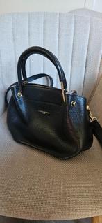 Lancaster leer tas, Sieraden, Tassen en Uiterlijk, Tassen | Damestassen, Ophalen of Verzenden, Gebruikt, Zwart, Handtas