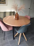 Mooie ronde eettafel, Ophalen, Rond, Zo goed als nieuw, 100 tot 150 cm