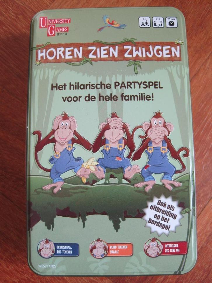 Horen zien zwijgen ( in handig opbergblik ), Kinderen en Baby's, Speelgoed | Educatief en Creatief, Gebruikt, Puzzelen, Ontdekken