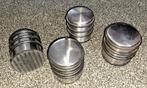 Set van 4 Zeller RVS deurstoppers, 6,5 x 7 cm, 1,15 kg, Ophalen, Gebruikt, Binnen