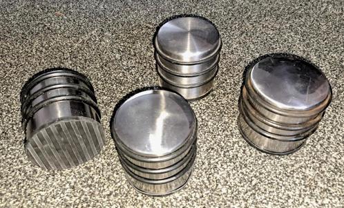 Set van 4 Zeller RVS deurstoppers, 6,5 x 7 cm, 1,15 kg, Huis en Inrichting, Woonaccessoires | Deurstoppers, Gebruikt, Binnen, Buiten