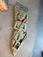 Antiek Houten Paneel met Figuur, Antiek en Kunst, Ophalen