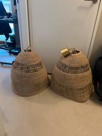 2x Ikea Torared Lampenkap 55cm + Pendels, Huis en Inrichting, Lampen | Hanglampen, Ophalen, Gebruikt, Stof, Minder dan 50 cm