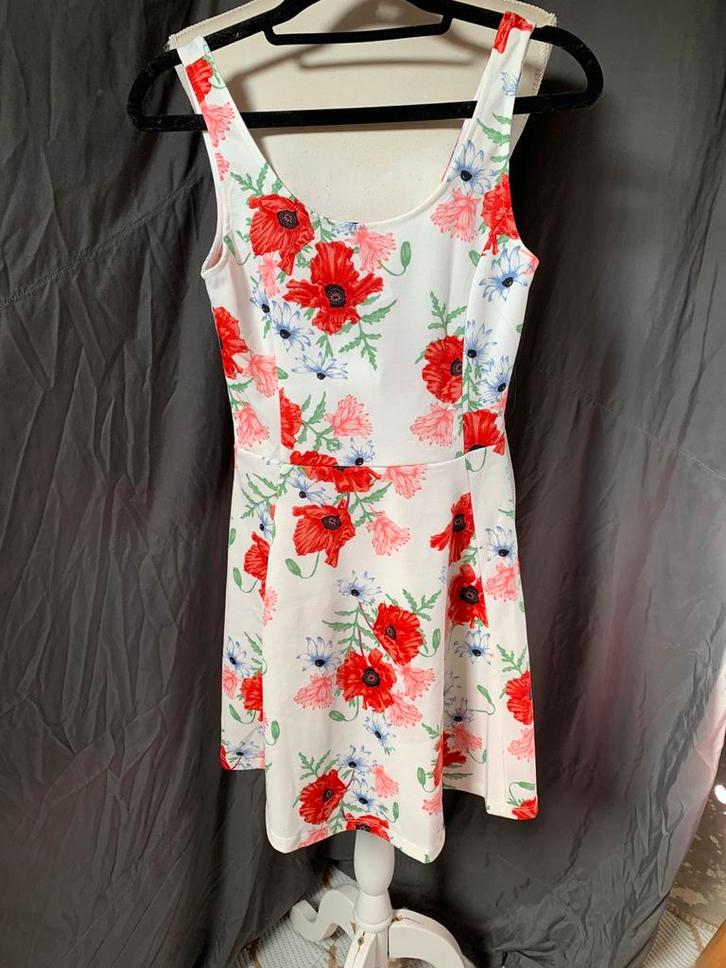NIEUW zomerjurk mt 34, Kleding | Dames, Jurken, Nieuw, Maat 34 (XS) of kleiner, Wit, Boven de knie, Ophalen of Verzenden
