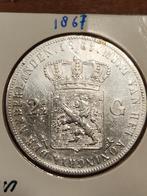 Rijksdaalder Willem III 1867 zfr/pr, Postzegels en Munten, Munten | Nederland, Ophalen of Verzenden