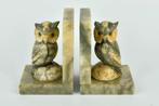 2 ANTIEKE  MARMEREN  BOEKENSTEUNEN   , UIL, Antiek en Kunst, Ophalen of Verzenden