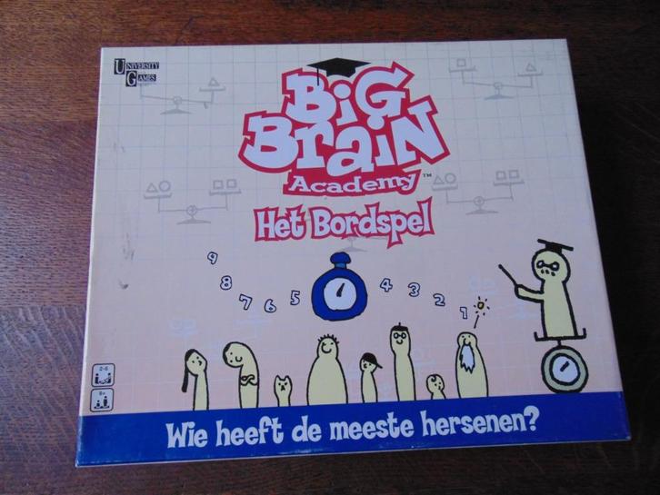 Big Brain Academy Bordspel van University Games, Hobby en Vrije tijd, Gezelschapsspellen | Bordspellen, Zo goed als nieuw, Een of twee spelers
