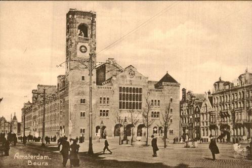 Amsterdam - Beurs, Verzamelen, Ansichtkaarten | Nederland, Ongelopen, Noord-Holland, Voor 1920, Ophalen of Verzenden