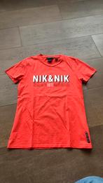 Nik & Nik t-shirt maat 16/176 koraalrood, Meisje, Nik&Nik, Ophalen of Verzenden, Zo goed als nieuw
