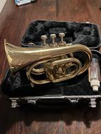 Pocket trompet Jupiter, Muziek en Instrumenten, Ophalen of Verzenden, Gebruikt, Bes-trompet, Met koffer
