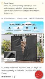 Outsunny Hoes Haardhout 2-Delig Zwart, Minder dan 3 m³, Ophalen of Verzenden, Overige houtsoorten, Blokken