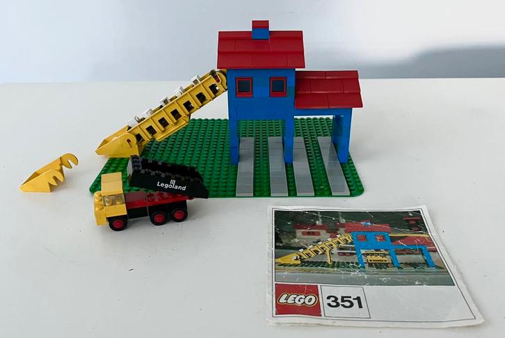 Lego 351 Loader Hopper with Truck vintage 1971, Kinderen en Baby's, Speelgoed | Duplo en Lego, Gebruikt, Lego, Complete set, Ophalen of Verzenden