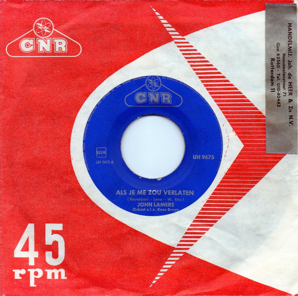 John Lamers - Als je me zou verlaten, Verzenden, Gebruikt, 7 inch, Nederlandstalig