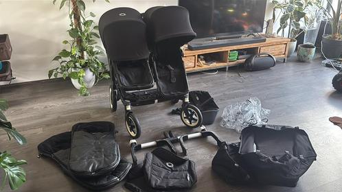 Bugaboo Donkey 2 Twin zwart, Kinderen en Baby's, Kinderwagens en Combinaties, Gebruikt, Kinderwagen, Bugaboo, Duowagen, Ophalen