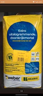 12 zakken Beamix doorstrijk mortel antraciet kleur 2774, Doe-het-zelf en Verbouw, Metselstenen, Ophalen, Nieuw, Overige typen