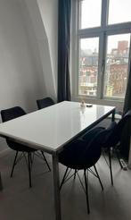 Hoogglans eettafel, Ophalen, Gebruikt, 100 tot 150 cm, 50 tot 100 cm