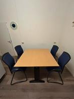 Te koop tafel en vier stoelen, Overige materialen, Gebruikt, Ophalen of Verzenden, Vier personen