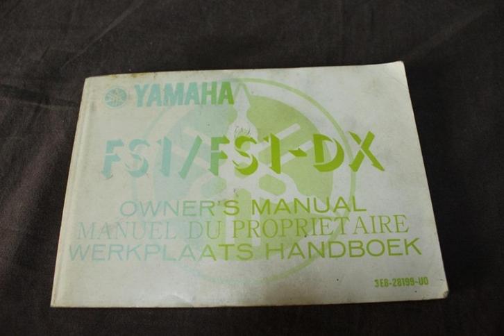 Yamaha FS1 FS1-DX 1978 bromfiets handleiding owner's manual, Fietsen en Brommers, Handleidingen en Instructieboekjes, Gebruikt