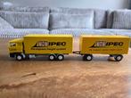 IPEC  daf met aanhanger, Hobby en Vrije tijd, Modelauto's | 1:50, Ophalen of Verzenden, Gebruikt, Bus of Vrachtwagen, Lion Toys