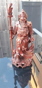Houten figuur, Aziatische krijger, circa 30 cm hoog, Antiek en Kunst, Ophalen of Verzenden