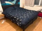 Boxspring bed - moet weg voor week 50!, Ophalen, Gebruikt, Zwart, Tweepersoons
